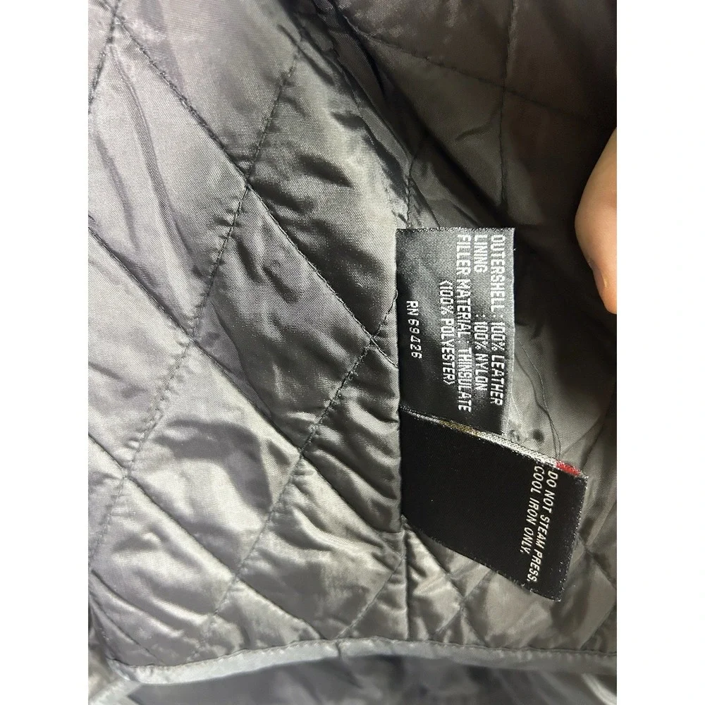 Wilsons Leather Jacket Men's XL Black Bomber Thinsulate Lined ‎ Classic 80s